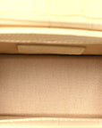 Calfskin Crocodile Embossed Le Chiquito Beige