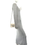 Dollar Calfskin Crystal Super Mini Dionysus Shoulder Bag Mystic White Black Diamond