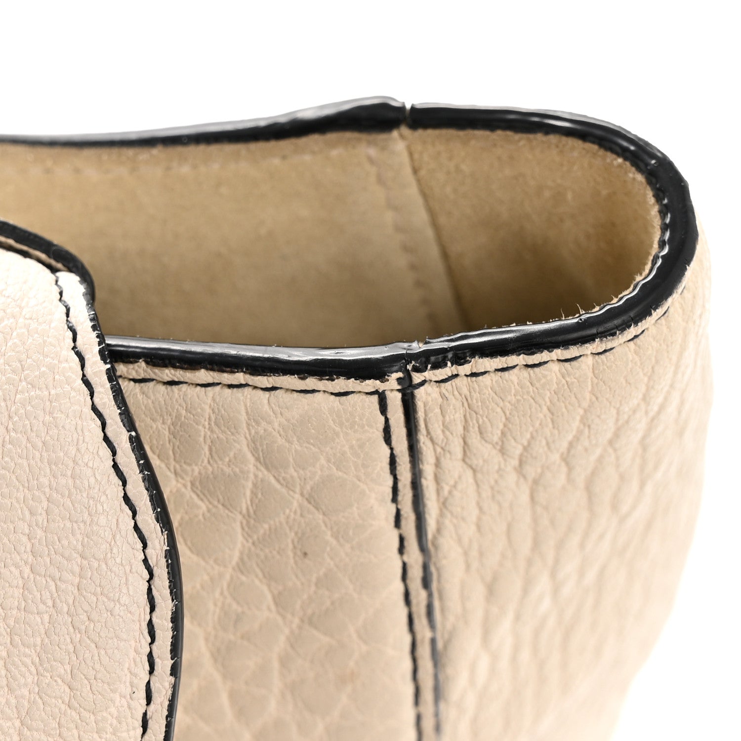 Canyon Grained Lambskin Large Lady D1OR Off White