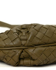 Nappa Intrecciato Crossbody Olive