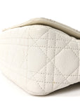 Supple Calfskin Cannage Medium Caro Bag Ivory