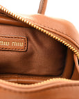 Calfskin Beau Micro Bag Cognac