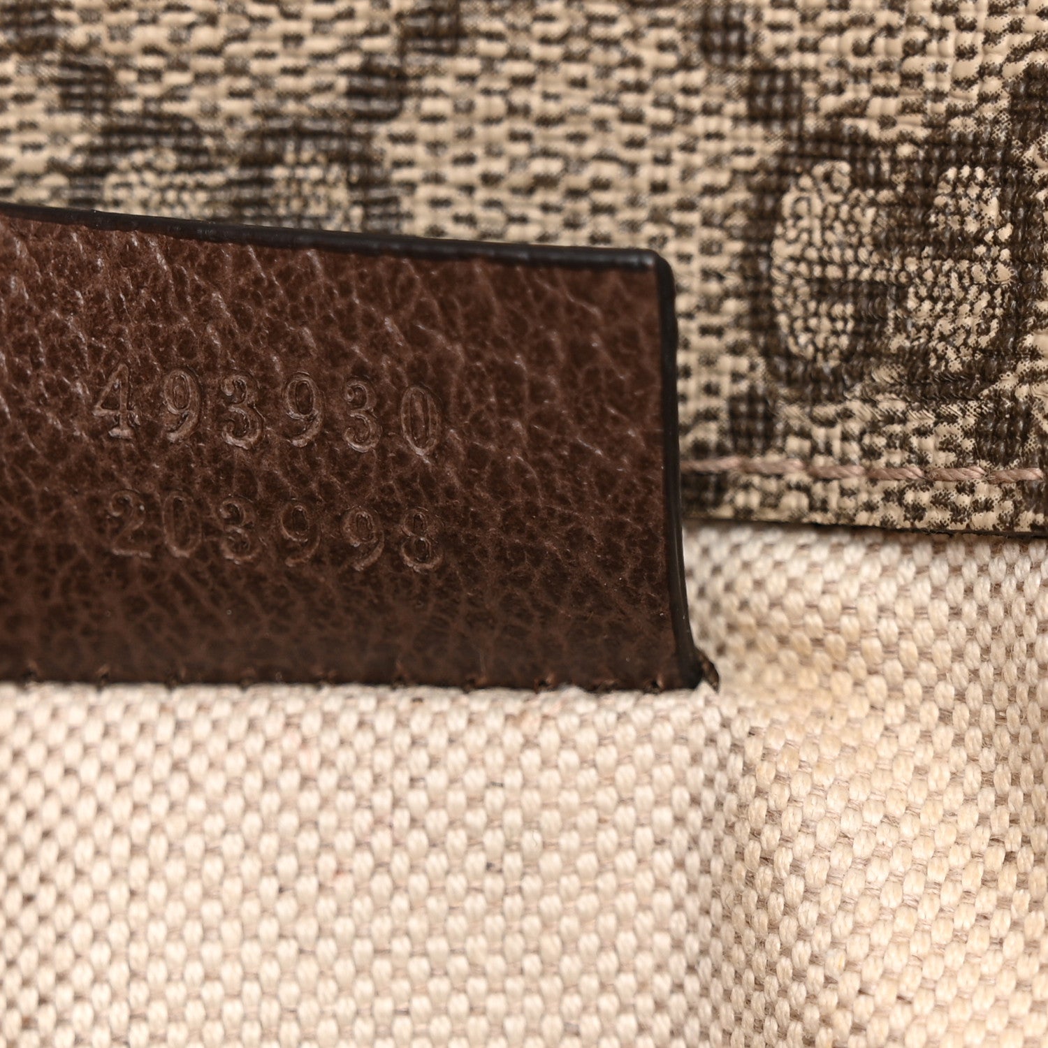 GG Supreme Monogram Neo Vintage Web Belt Bag Brown