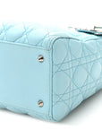 Lambskin Cannage Medium Lady D1OR Light Blue