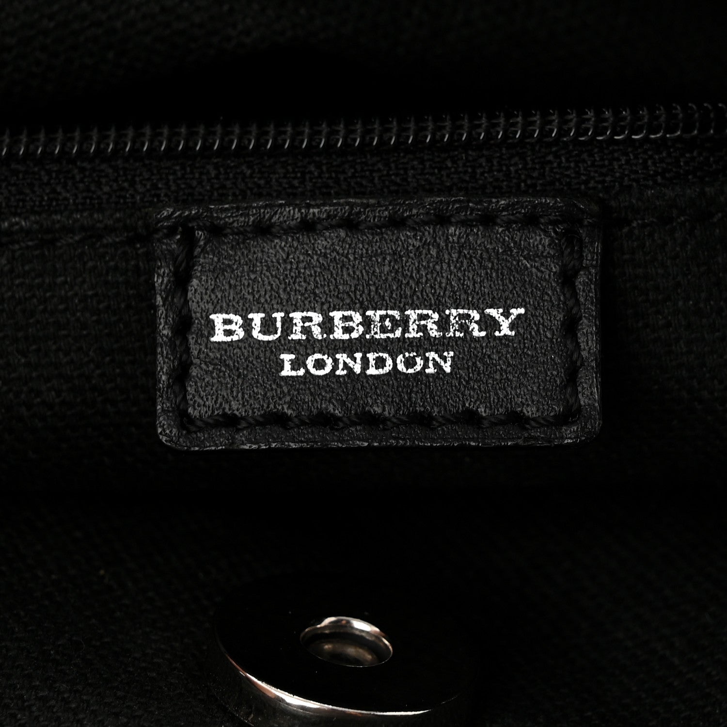House Check Studded Tote Black