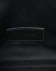 Grain De Poudre Matelasse Chevron Monogram Envelope Clutch Black