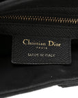Grained Calfskin Saddle Bag Black