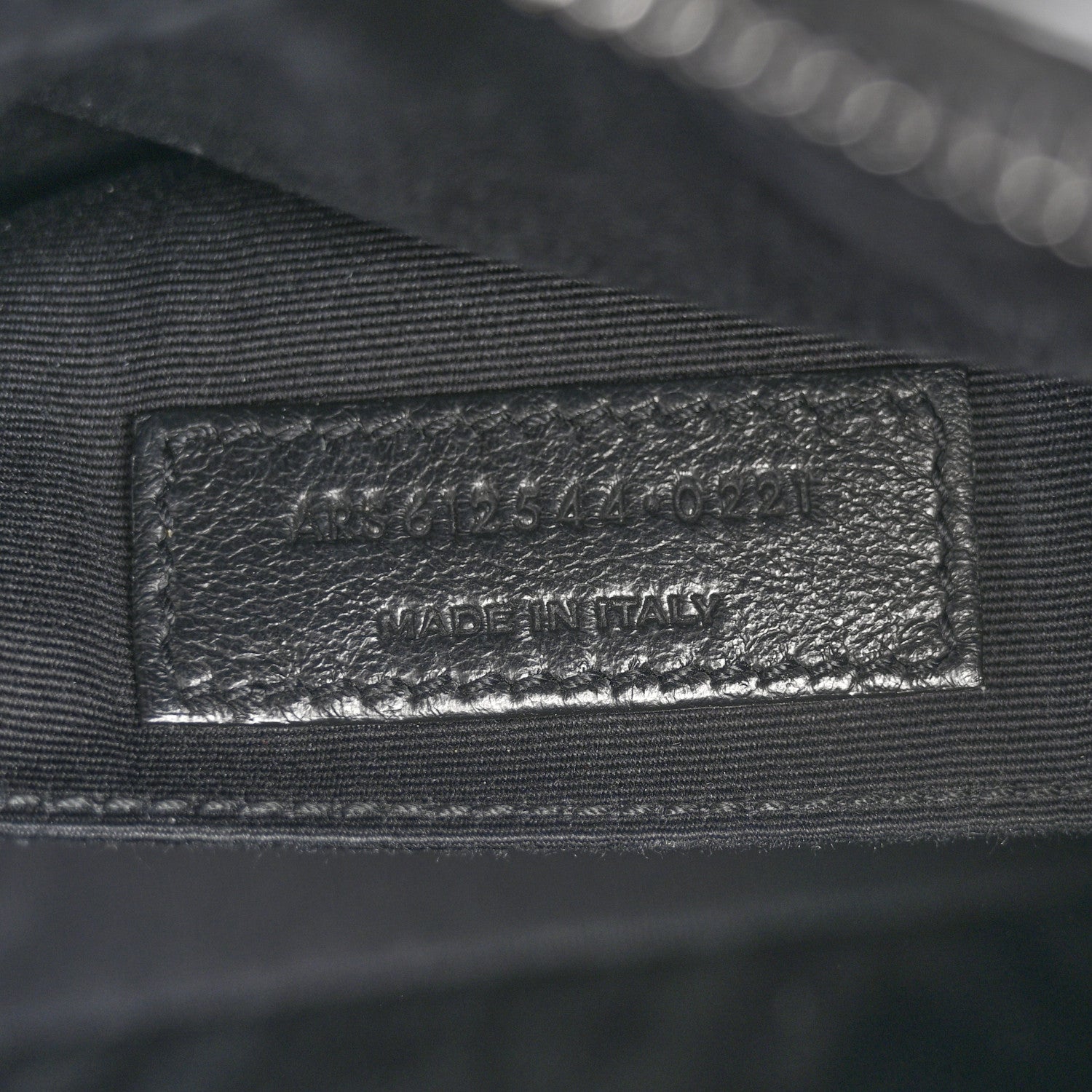Calfskin Matelasse Monogram Monochrome Lou Camera Bag Black