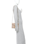 Grain De Poudre Monogram Cassandra Chain Wallet  Dark Beige
