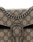 GG Supreme Monogram Mini Dionysus Shoulder Bag Black