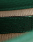 Dollar Calfskin Crystal Mini Dionysus Top Handle Bag Emerald