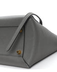 Grained Calfskin Mini Belt Bag Grey