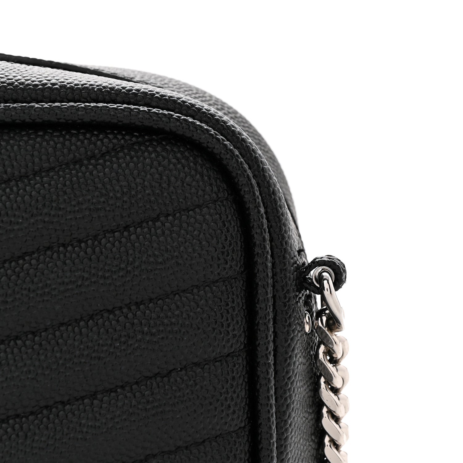 Grain De Poudre Matelasse Monogram Mini Lou Camera Bag Black
