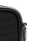 Grain De Poudre Matelasse Monogram Mini Lou Camera Bag Black