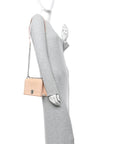Patent Micro-Cannage Small D1ORama Flap Bag Rose