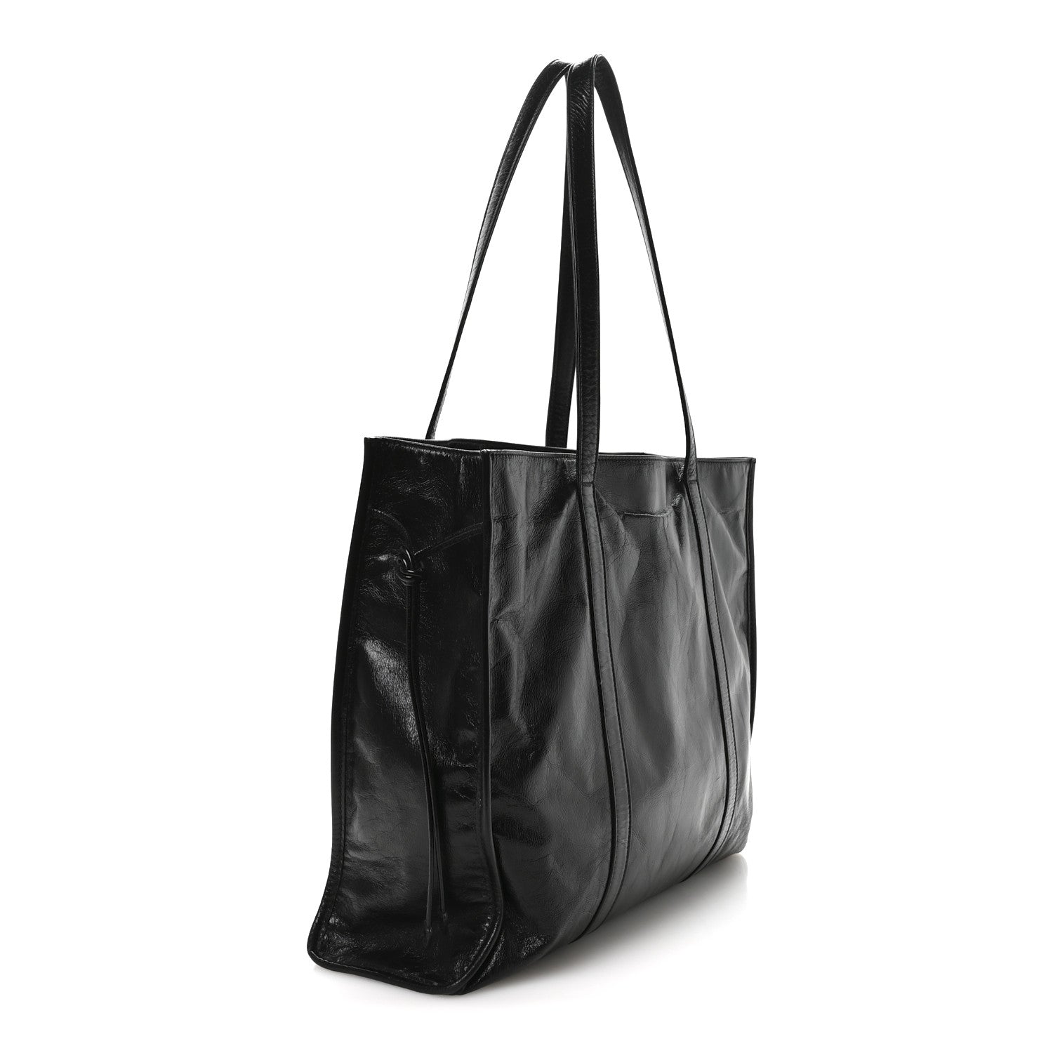 Soft Lux Large Shopping Tote Black