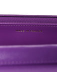 Caviar Quilted Wallet On Chain WOC Purple