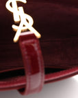 Patent Calfskin Le 5 A 7 Mini Hobo Red Grenat