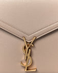 Grain de Poudre Medium Classic Monogram Cassandra Top Handle Dark Beige