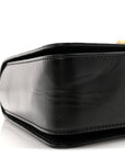 Calfskin Medallion Tribute Shoulder Bag  Black