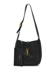 Grained Calfskin Baby Le 5 A 7 Supple Hobo Black