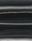 Calfskin Y Quilted Monogram Toy Loulou Crossbody Bag Black