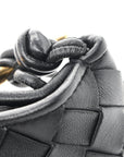 Nappa Intrecciato Mini Sardine Bag Black
