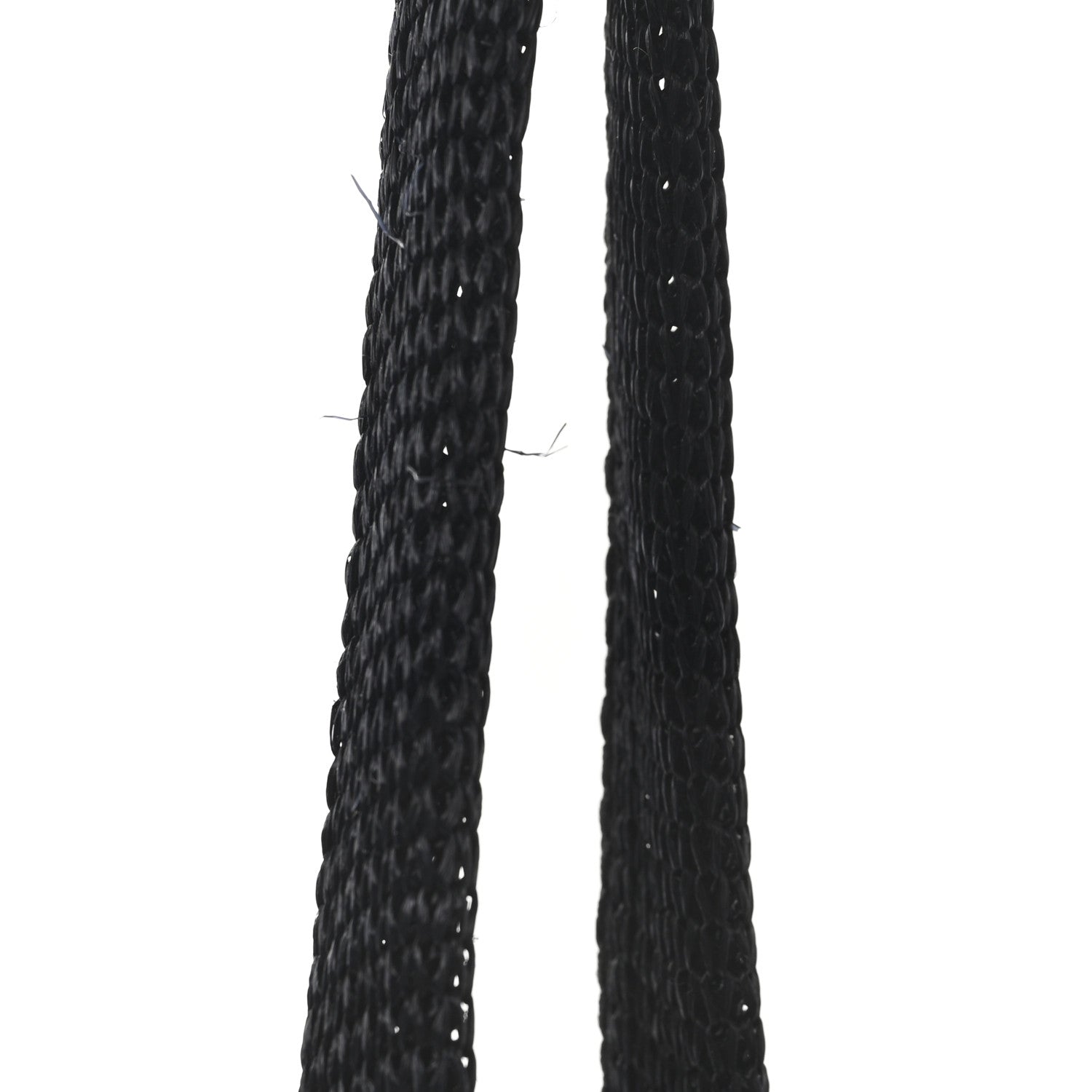 Raffia Effect Linen Logo Ivy Bag Black Natural
