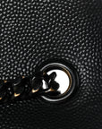 Grain De Poudre Medium Classic Monogram Monochrome Kate Satchel Black