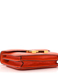 Matte Alligator Constance 18 Rouge Indien