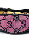 Monogram Multicolor Matelasse Diagonal Super Mini GG Marmont Shoulder Bag Green Blue Yellow Light Blue Pink