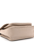 Crinkled Calfskin Matelasse Monogram Medium Niki Chain Satchel Light Natural