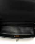 Lambskin Quilted Mini Rectangular Flap Black