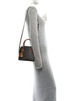 Canvas Calfskin Triomphe Teen Honorine Bag Tan