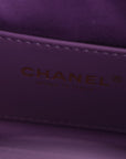Suede Quilted Mini CHNL 25 Handbag Purple