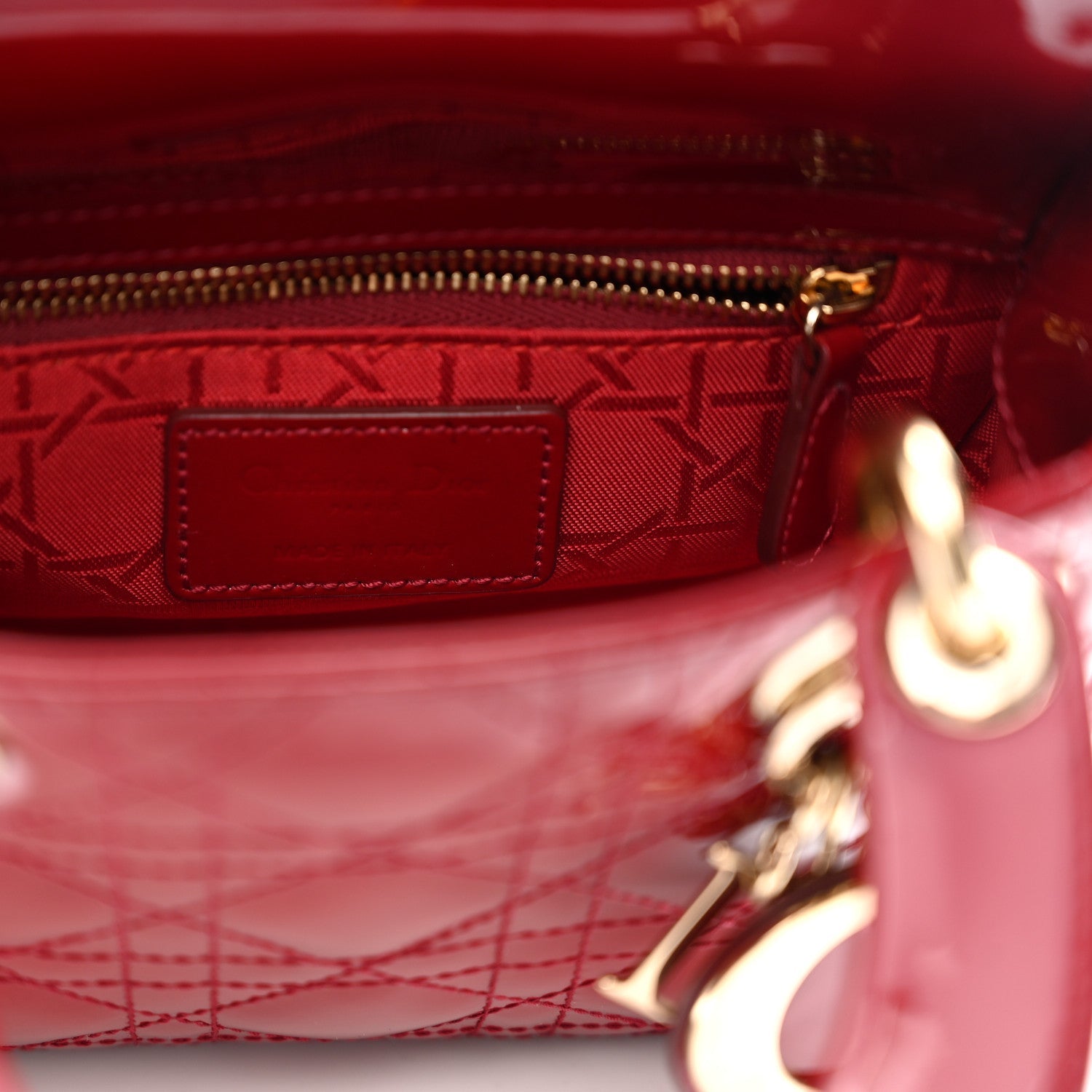 Patent Cannage Mini Lady D1OR Red