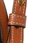 Triomphe Canvas Calfskin Mini Vertical Cabas Tan