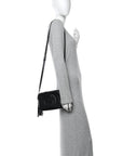 Pebbled Calfskin Small Soho Disco Bag Black