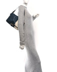 Vitello Bi-Color Mama Baguette Blue Beige