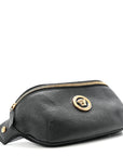 Grained Calfskin Vanitas Medea Belt Bag Black