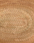 Raffia Calfskin Triomphe Teen Panier Tan