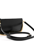 Shiny Calfskin Triomphe Multipochette Black
