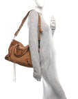 Suede Calfskin Classic Hardware Medium Le City Camel