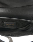 Grained Calfskin Mini Saddle Bag Black