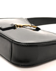 Patent Calfskin Le 5 A 7 Mini Hobo Black
