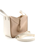 Calfskin Small Hammock Shoulder Bag Sand White