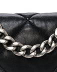 Lambskin Quilted Medium CHNL 19 Flap Black