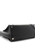 Drummed Calfskin Micro Luggage Black