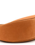 Suede Medium Strap Ava Triomphe Shoulder Bag Camel