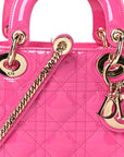 Patent Cannage Mini Lady D1OR Pink